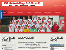 Tablet Screenshot of fc-schalding.de